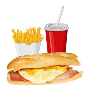 COMBO EGG & BACON ROLL