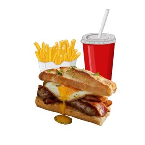COMBO SAUSAGE EGG BACON ROLL